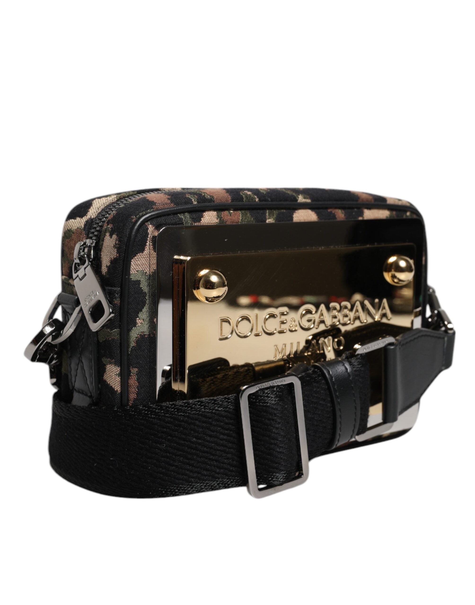 Dolce & Gabbana Multicolor Leopard Jacquard DG Logo Crossbody Bag -   -  Dolce & Gabbana.
