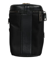 Dolce & Gabbana Black Leather Logo Purse Crossbody Camera Bag -   -  Dolce & Gabbana.