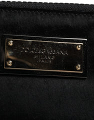 Dolce & Gabbana Black Nylon Logo Plaque Keyring Pouch Clutch Bag -   -  Dolce & Gabbana.