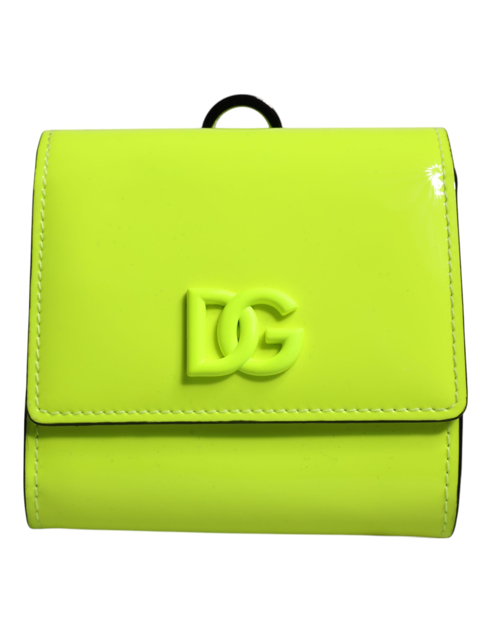 Dolce & Gabbana Yellow Green Bifold DG Logo Neck Strap Cardholder Wallet -   -  Dolce & Gabbana. Dolce & Gabbana Yellow Green Bifold DG Logo Neck Strap Cardholder Wallet -   -  Dolce & Gabbana.