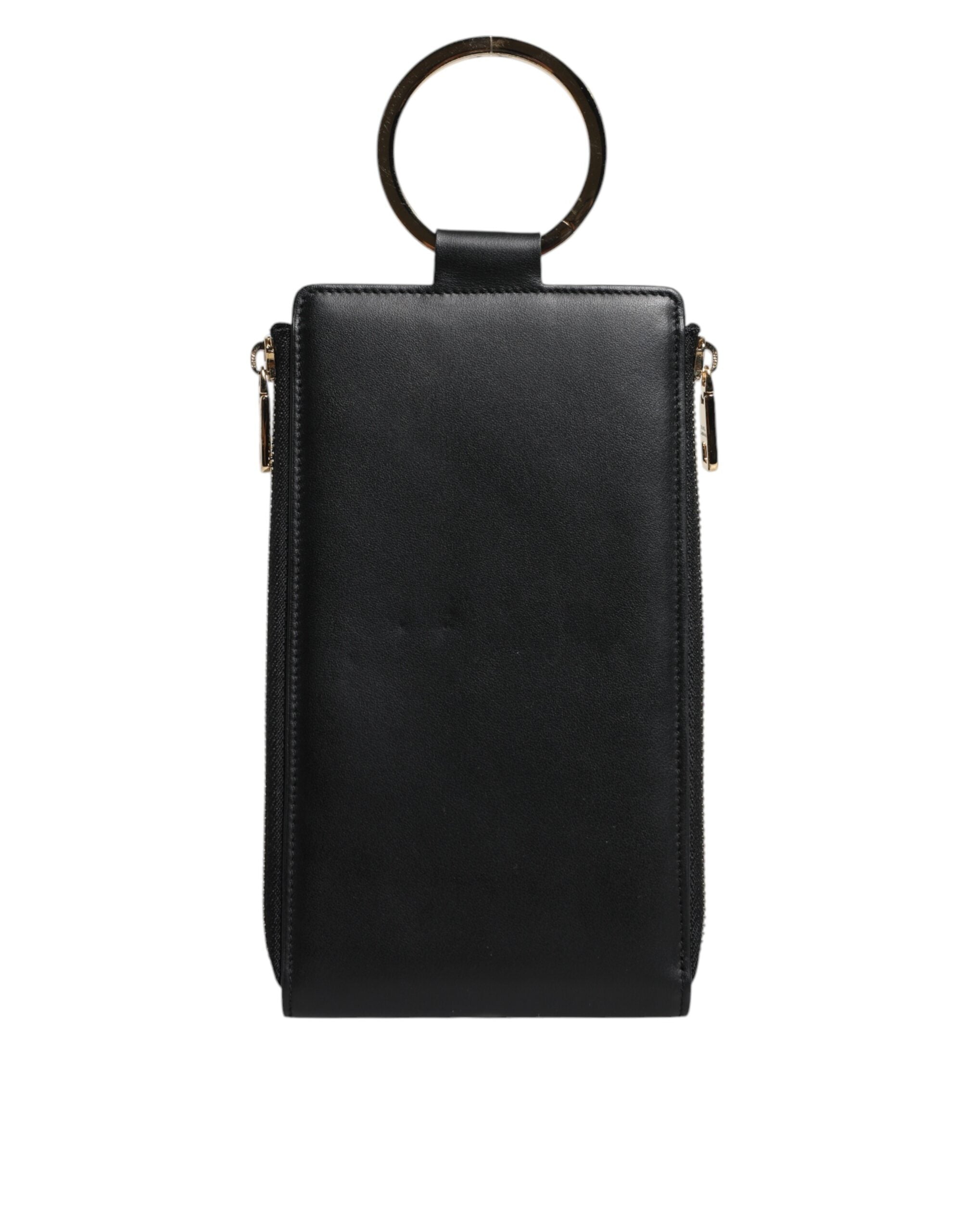 Dolce & Gabbana Black Leather Logo Plaque Neck Strap Card Coin Wallet -   -  Dolce & Gabbana. Dolce & Gabbana Black Leather Logo Plaque Neck Strap Card Coin Wallet -   -  Dolce & Gabbana.