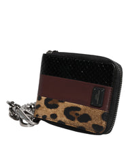 Dolce & Gabbana Multicolor Leopard Leather DG Bifold Card Holder Wallet -   -  Dolce & Gabbana.