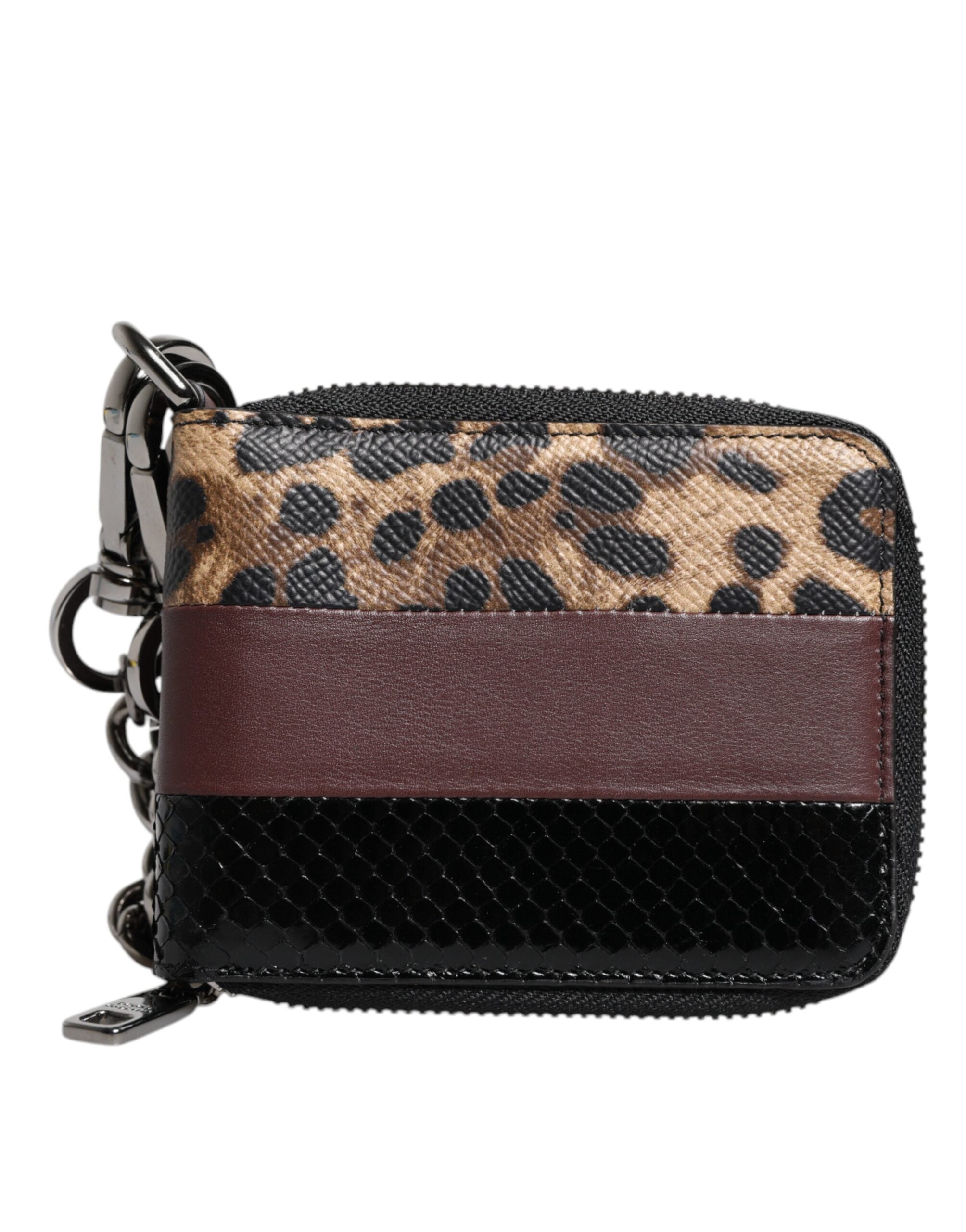 Dolce & Gabbana Multicolor Leopard Leather DG Bifold Card Holder Wallet -   -  Dolce & Gabbana. Dolce & Gabbana Multicolor Leopard Leather DG Bifold Card Holder Wallet -   -  Dolce & Gabbana.