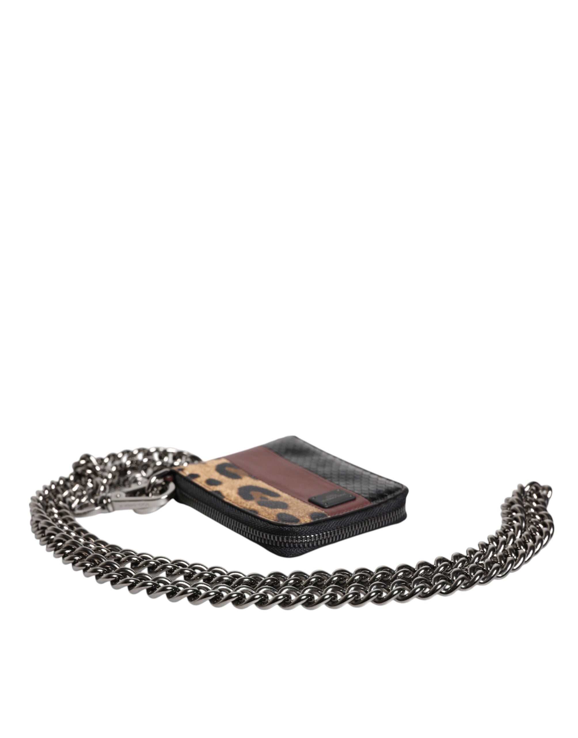 Dolce & Gabbana Multicolor Leopard Leather DG Bifold Card Holder Wallet -   -  Dolce & Gabbana. Dolce & Gabbana Multicolor Leopard Leather DG Bifold Card Holder Wallet -   -  Dolce & Gabbana.