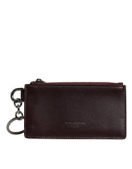 Dolce & Gabbana Brown Calfskin Leather DG Logo Card Holder Wallet -   -  Dolce & Gabbana.