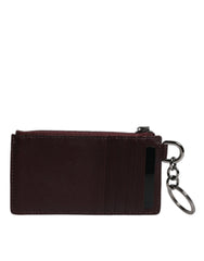 Dolce & Gabbana Brown Calfskin Leather DG Logo Card Holder Wallet -   -  Dolce & Gabbana.
