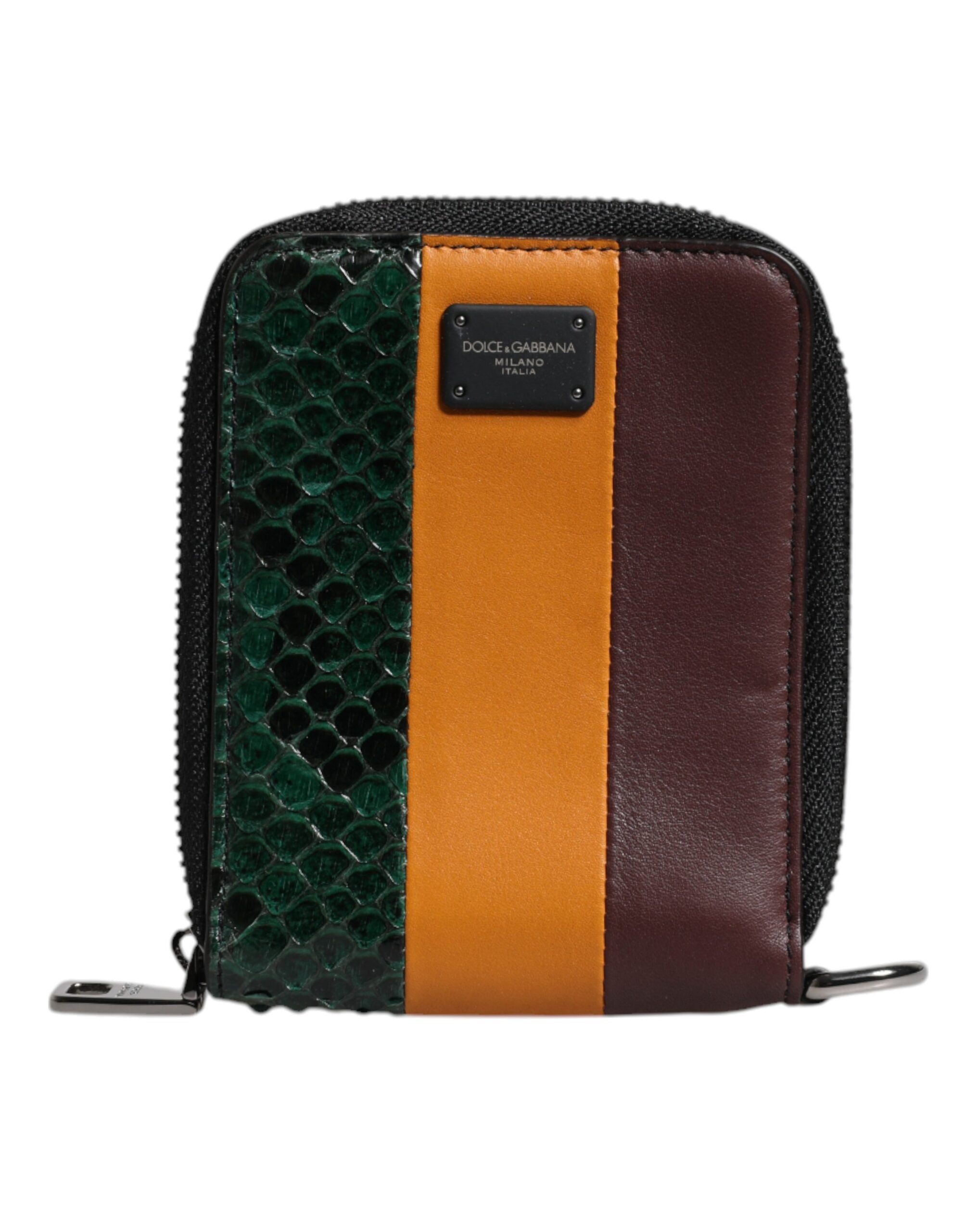 Dolce & Gabbana Multicolor Exotic Leather DG Bifold Card Holder Wallet -   -  Dolce & Gabbana.