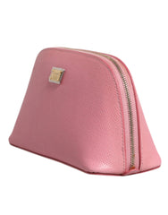 Dolce & Gabbana Pink Leather DG Logo Zip Around Hand Purse Pouch Wallet -   -  Dolce & Gabbana.