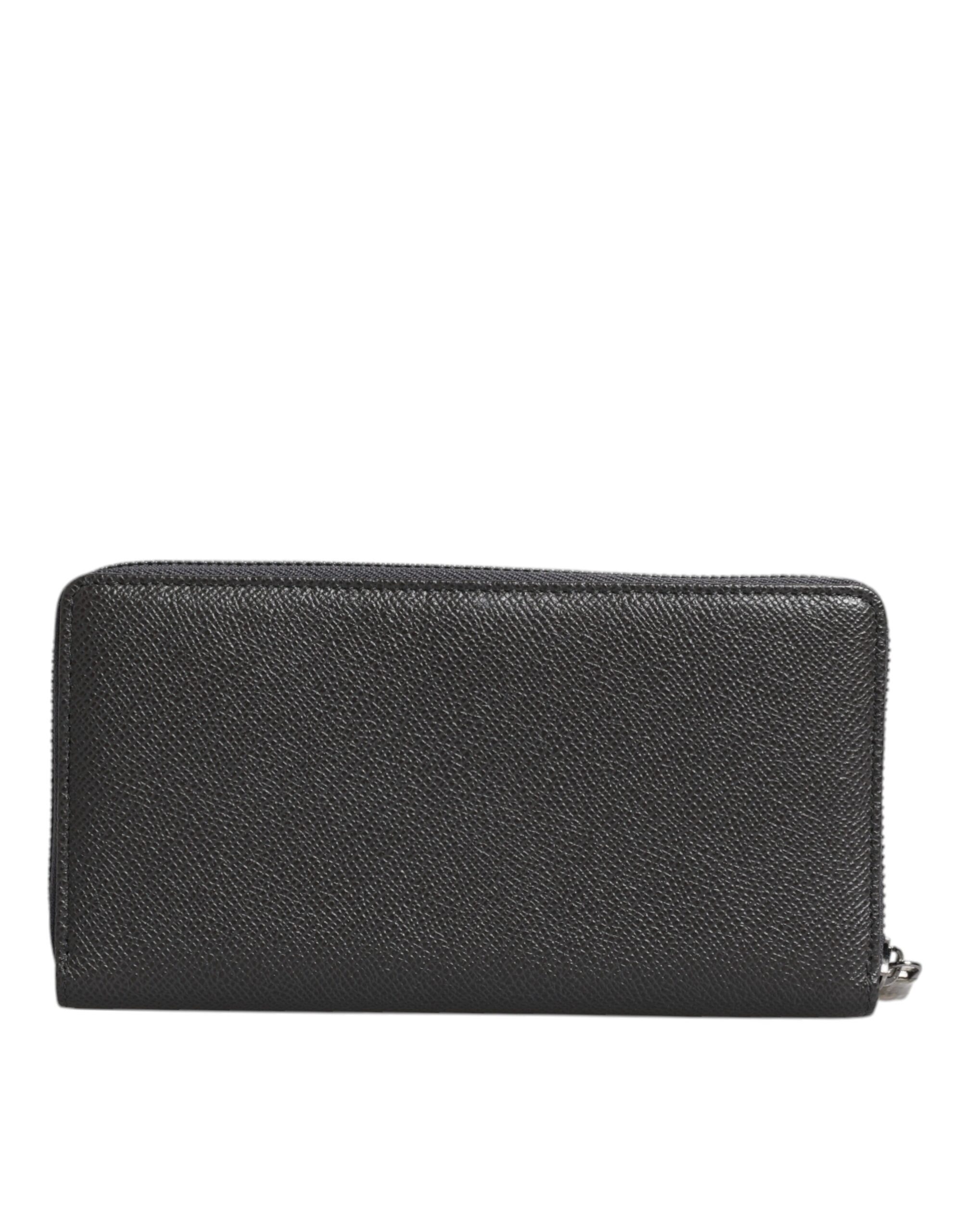 Dolce & Gabbana Dark Gray Leather DG Logo Zip Around Continental Wallet -   -  Dolce & Gabbana. Dolce & Gabbana Dark Gray Leather DG Logo Zip Around Continental Wallet -   -  Dolce & Gabbana.
