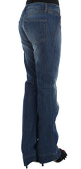 Cavalli Blue Wash Cotton Stretch Boot Cut Jeans -   -  Cavalli.