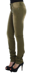 Cavalli Green Wash Slim Fit Cotton Stretch Jeans -   -  Cavalli.