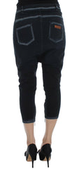 Cavalli Blue Cotton Stretch Baggy Relax Jeans -   -  Cavalli.