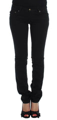 Cavalli Black Cotton Stretch Slim Skinny Fit Jeans -   -  Cavalli.