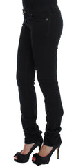 Cavalli Black Cotton Stretch Slim Skinny Fit Jeans -   -  Cavalli.