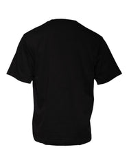 Dolce & Gabbana Black Logo Print Cotton Crew Neck T-shirt -   -  Dolce & Gabbana.
