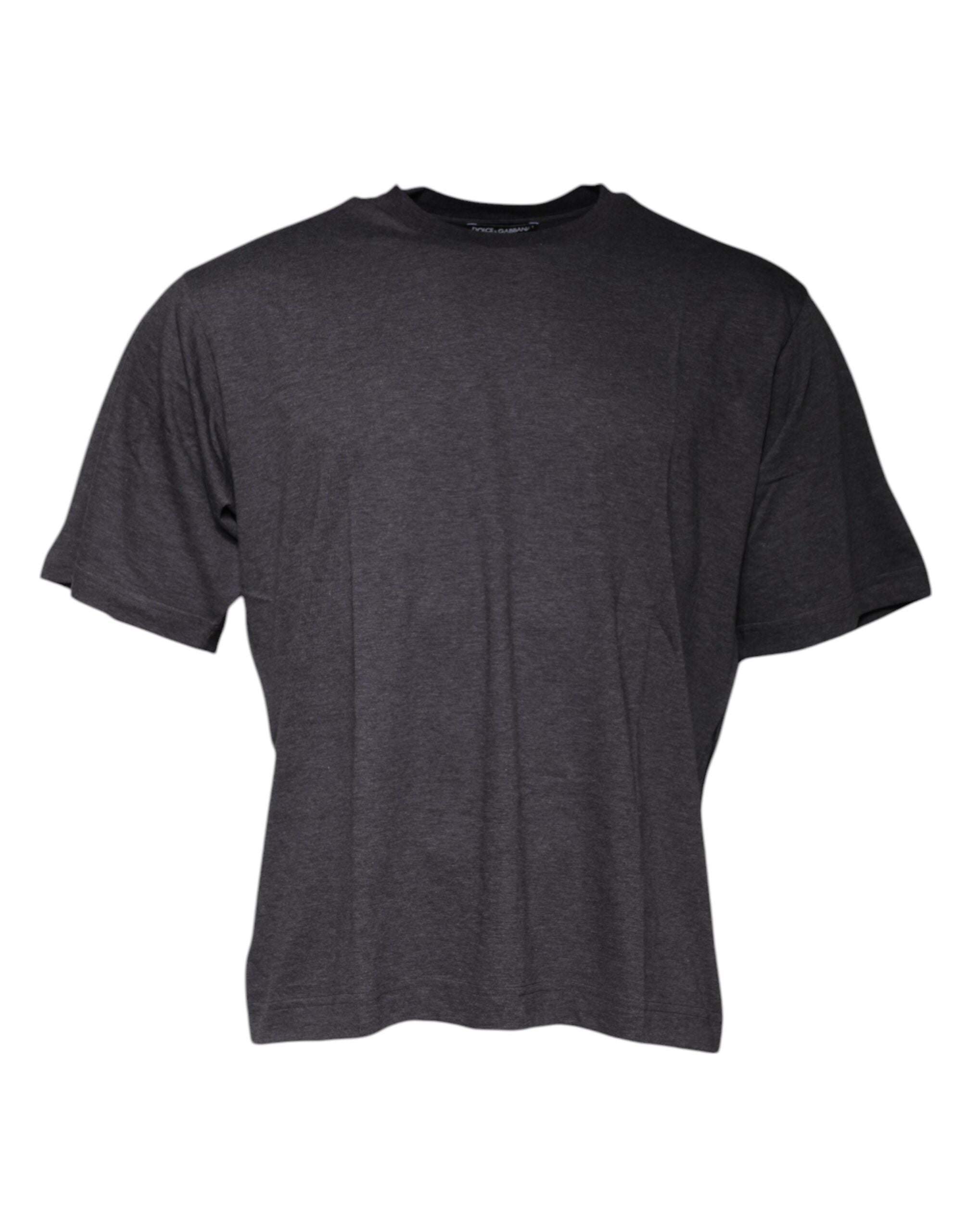 Dolce & Gabbana Dark Gray Crew Neck Short Sleeves T-shirt -   -  Dolce & Gabbana.