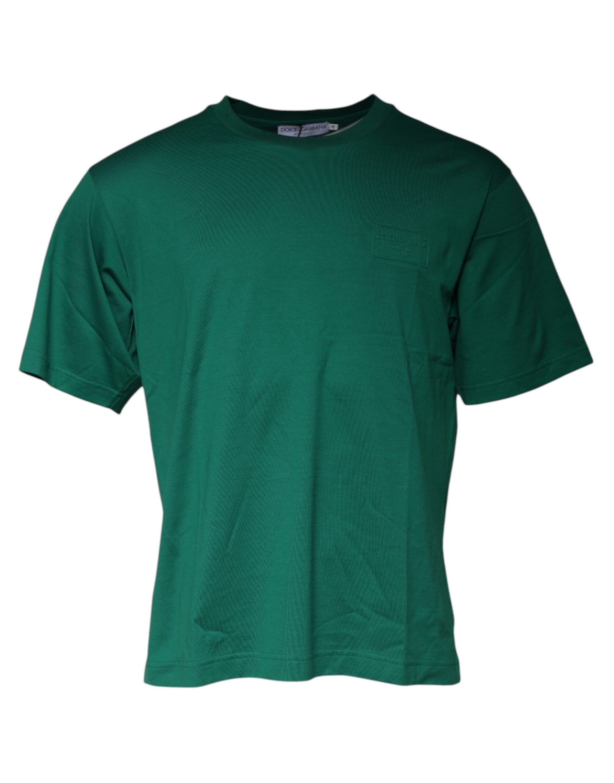 Dolce & Gabbana Green Logo Crew Neck Short Sleeves T-shirt -   -  Dolce & Gabbana.
