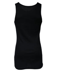 Dolce & Gabbana Black Cotton Sleeveless Round Neck Tank T-shirt -   -  Dolce & Gabbana.