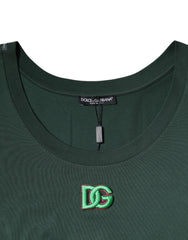 Dolce & Gabbana Green DG Sleeveless Round Neck Tank T-shirt -   -  Dolce & Gabbana.