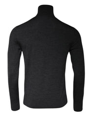 Dolce & Gabbana Gray Wool Knit Turtleneck Pullover Sweater -   -  Dolce & Gabbana.