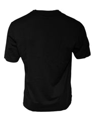 Dolce & Gabbana Black Cotton Crew Neck Short Sleeves T-shirt -   -  Dolce & Gabbana.