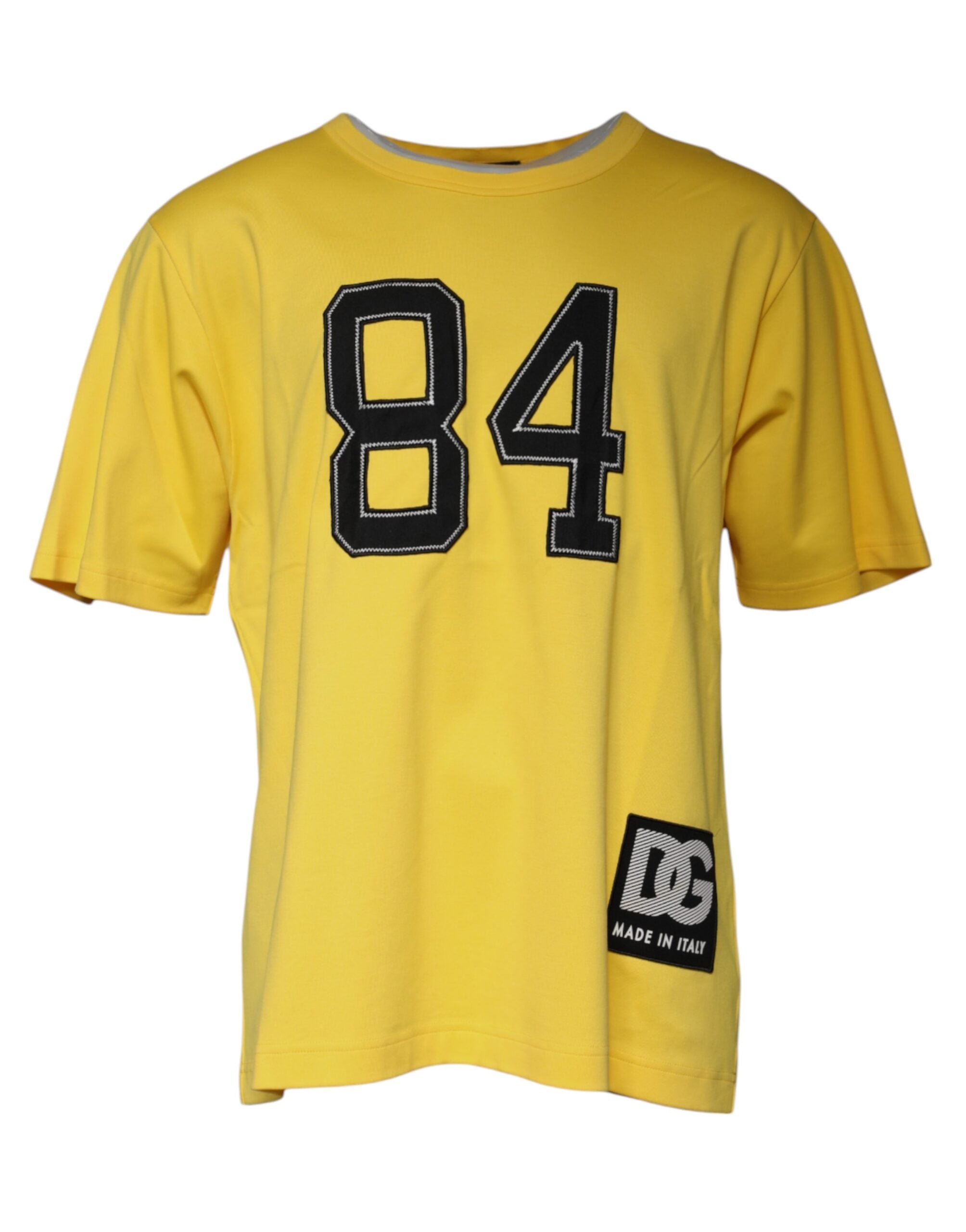 Dolce & Gabbana Yellow Crew Neck Short Sleeves T-shirt -   -  Dolce & Gabbana.