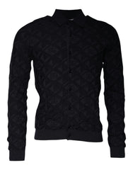 Dolce & Gabbana Black Silk Crew Neck Men Cardigan Sweater -   -  Dolce & Gabbana.