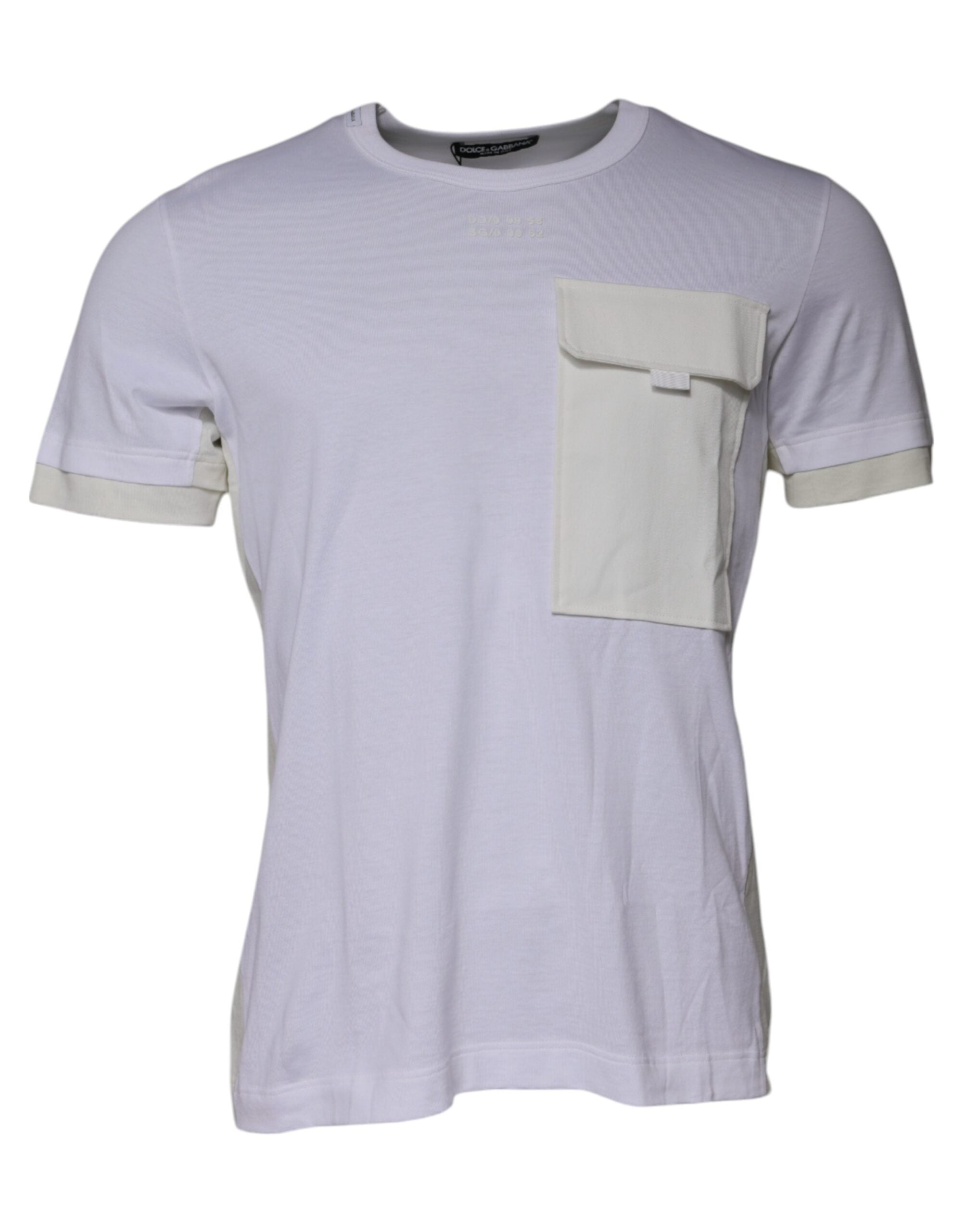 Dolce & Gabbana White Cotton Crew Neck Short Sleeves T-shirt -   -  Dolce & Gabbana.
