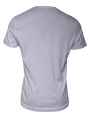 Dolce & Gabbana White Logo Print Cotton Crew Neck T-shirt -   -  Dolce & Gabbana.