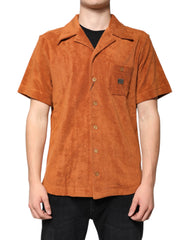 Dolce & Gabbana Hazel Cotton Velvet Button Down Collared Shirt -   -  Dolce & Gabbana.
