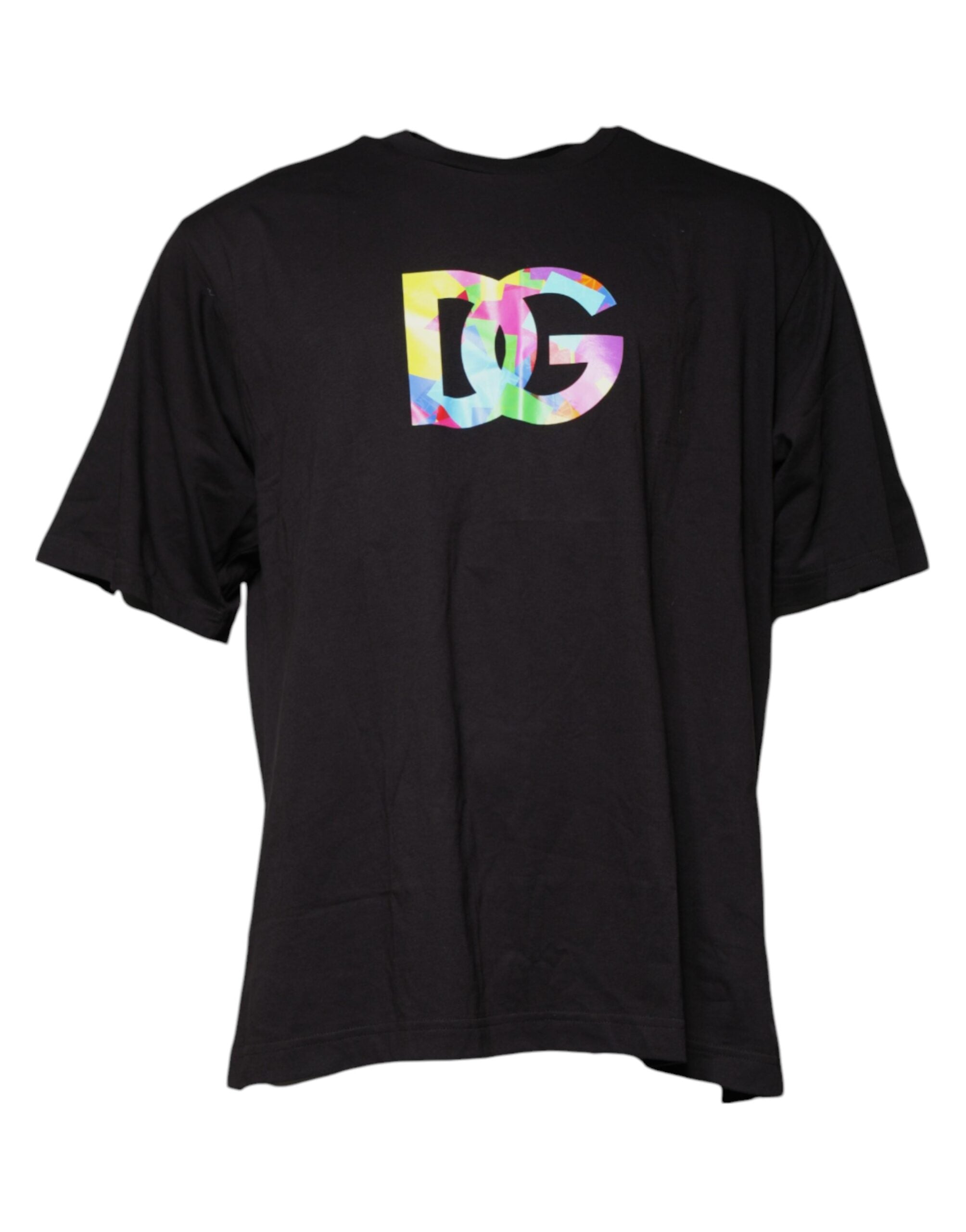 Dolce & Gabbana Black Logo Print Cotton Crew Neck T-shirt -   -  Dolce & Gabbana.