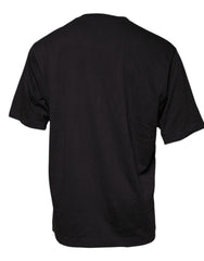 Dolce & Gabbana Black Logo Print Cotton Crew Neck T-shirt -   -  Dolce & Gabbana.
