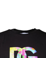 Dolce & Gabbana Black Logo Print Cotton Crew Neck T-shirt -   -  Dolce & Gabbana.