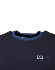 Dolce & Gabbana Blue Cotton Stretch Crewneck Underwear T-shirt -   -  Dolce & Gabbana.