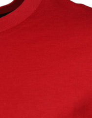 Dolce & Gabbana Red Logo Print Cotton Crew Neck T-shirt -   -  Dolce & Gabbana.