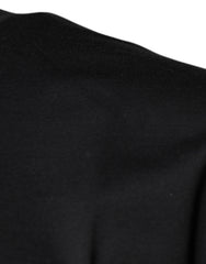 Dolce & Gabbana Black DG Logo Print Cotton Crew Neck T-shirt - - Dolce & Gabbana.