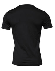 Dolce & Gabbana Black Cotton Crew Neck Short Sleeves T-shirt -   -  Dolce & Gabbana.