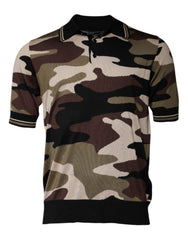 Dolce & Gabbana Multicolor Camouflage Collared Polo T-shirt -   -  Dolce & Gabbana.