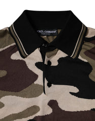 Dolce & Gabbana Multicolor Camouflage Collared Polo T-shirt -   -  Dolce & Gabbana.