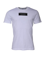 Dolce & Gabbana White Logo Print Cotton Crew Neck T-shirt -   -  Dolce & Gabbana.