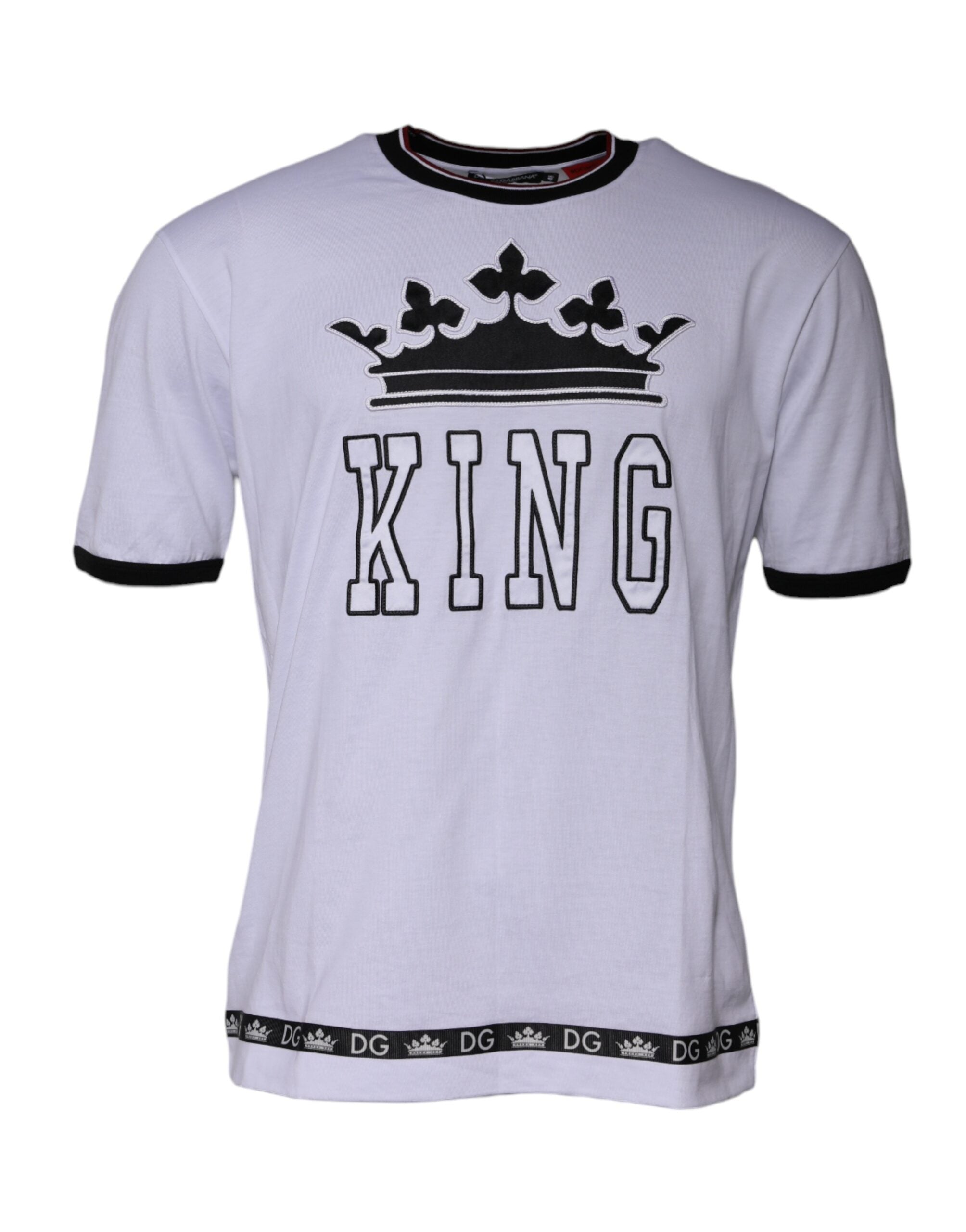 Dolce & Gabbana White Jersey Crew Neck Short Sleeves T-shirt -   -  Dolce & Gabbana.