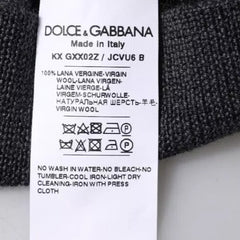 Dolce & Gabbana Dark Gray DG Logo Crew Neck Pullover Sweater -   -  Dolce & Gabbana.