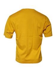 Dolce & Gabbana Dark Yellow Logo Crew Neck Short Sleeves T-shirt -   -  Dolce & Gabbana.