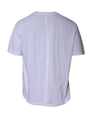 Balenciaga White Logo Cotton Crew Neck Short Sleeves T-shirt -   -  Balenciaga.