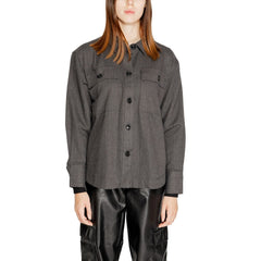 Jacqueline De Yong Black Recycled Cotton Shirt -   -  Jacqueline De Yong.