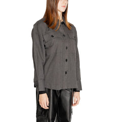 Jacqueline De Yong Black Recycled Cotton Shirt -   -  Jacqueline De Yong.