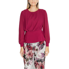 Rinascimento Bordeaux Polyester Blouse -   -  Rinascimento.