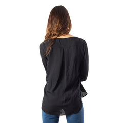 Vila Clothes Black Polyester Shirt -   -  Vila Clothes.