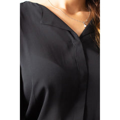 Vila Clothes Black Polyester Shirt -   -  Vila Clothes.