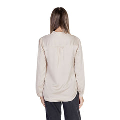 Vila Clothes Gold Polyester Shirt -   -  Vila Clothes.